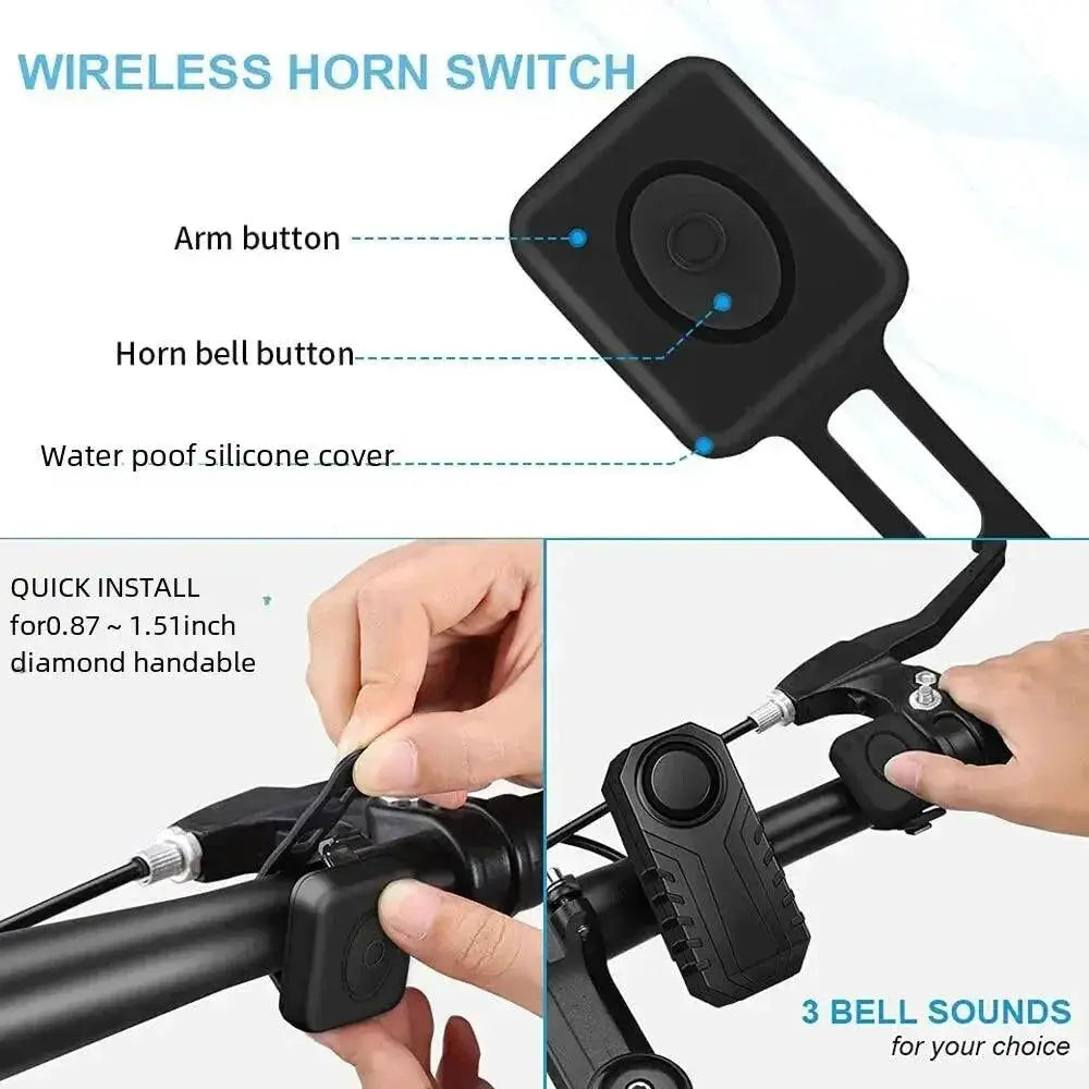 Elecpow Wireless Bike Alarm Advanced Security System