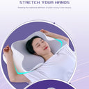 2 In 1 Memory Foam Cervical Pillow For Neck Pain Support