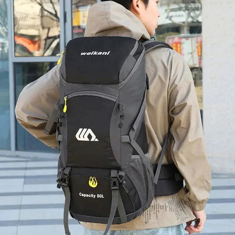 50L Waterproof Travel Backpack For Hiking And Camping