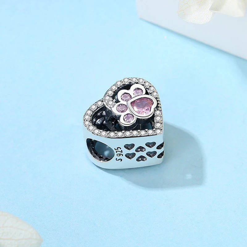 Sterling Silver Charm Love Pets