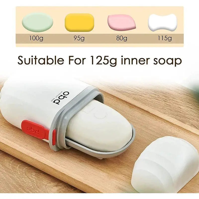 Portable Soap Dish Holder With Sealing Lid For Travel