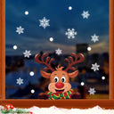 Cheerful Santa & Xmas Tree Window Decals for Holiday Decor