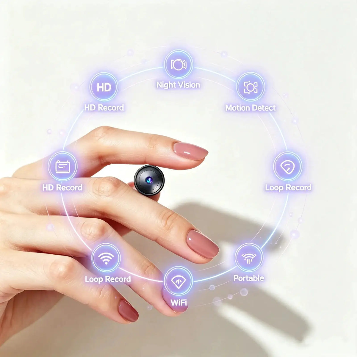 Mini WiFi Security Camera, Ultra HD tiny surveillance E28 4K — product view 1