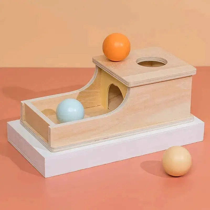 Montessori Macaroon Color Spinning Drum Matching Coin Box
