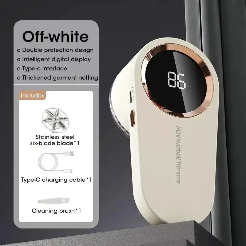 Portable Electric Lint Remover With LED Display Levels — product view 8
