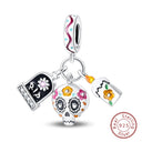 Sterling Silver Halloween Luminous Skull