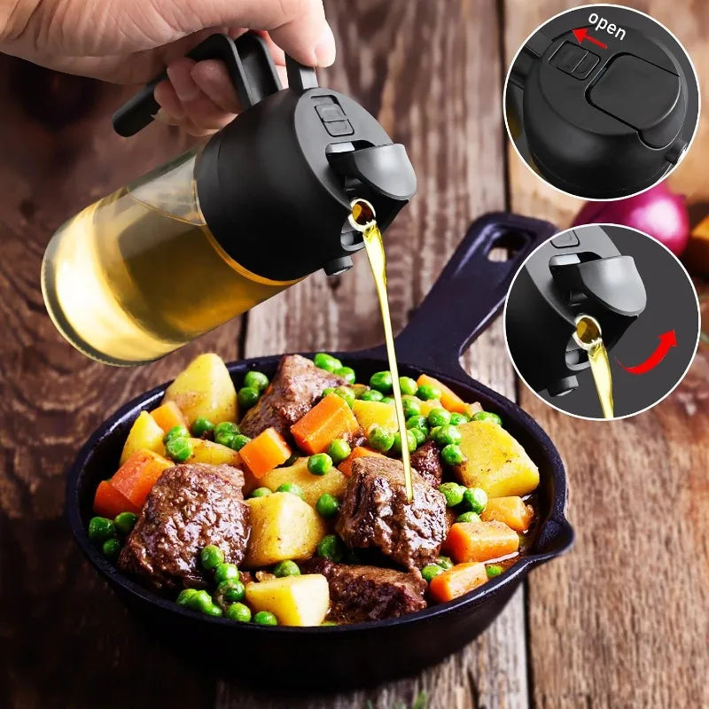 Glass Oil Sprayer & Dispenser, Olive Cooking, Air Fryer — product view 2