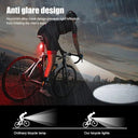 Waterproof Mini Bike Lamp Front Light White Taillight Red