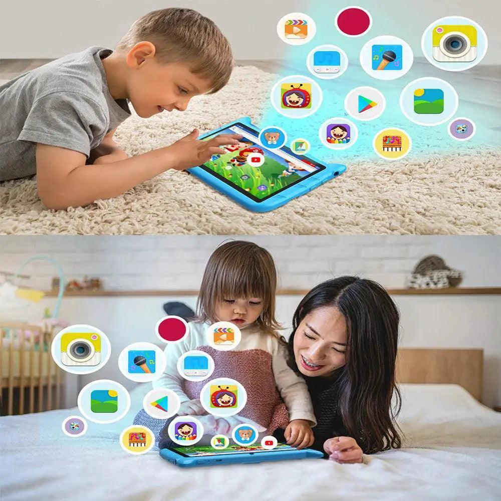 7-Inch Kids Educational Tablet With 5G WiFi And 64GB Storage