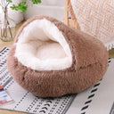 Winter Dog Plush Round Bed Mattress for Small Medium Pets