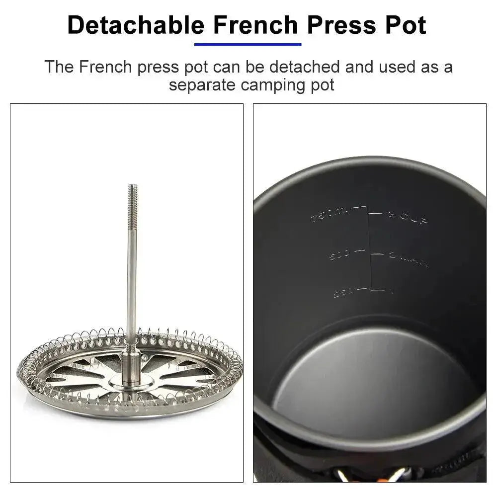 Widesea Camping Cooking System With Portable Coffee Maker