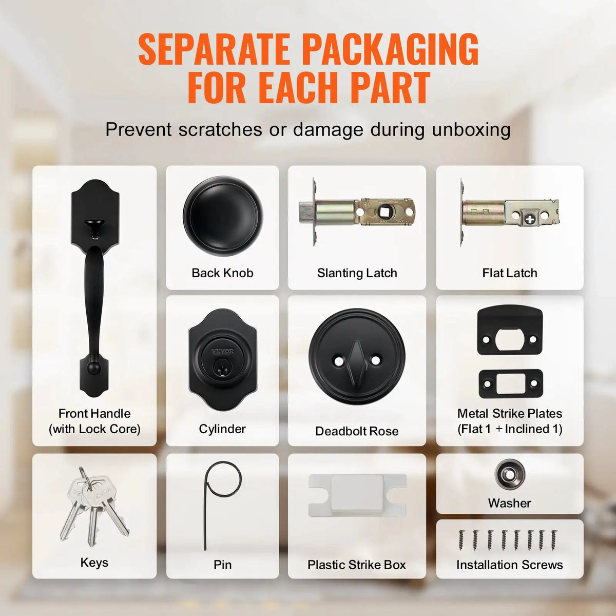 Front Door Deadbolt Handle Set — product image 3