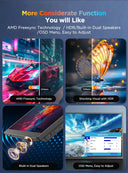 UPERFECT UColor J1 15.7 Inch 4K 10-Point Touchscreen Portable Monitor UHD 3840×2160 HDR Freesync 350Nits IPS Second Screen 16:9 1200:1 USB-C Plug & Play High-Resolution Gaming DIisplay Are Ideal For Laptop PC Mac PS5 Watchin