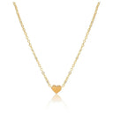 1Pcs Gold-Color Plus Silver-Plated Necklace Ms Simple Style Love Alloy Peach Heart Pendant Jewelry Gift