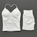 Women Seamless Yoga Set With Tummy Control Shorts
