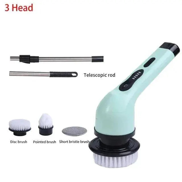 Electric Spin Scrubber With LED Display Cleaning Tool