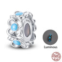 Sterling Silver Winter Snowflake Four Leaf