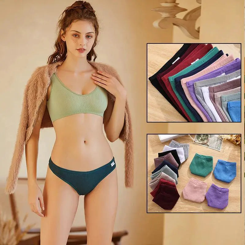Seductive Cotton Thong Set For Women Sexy G String Panties
