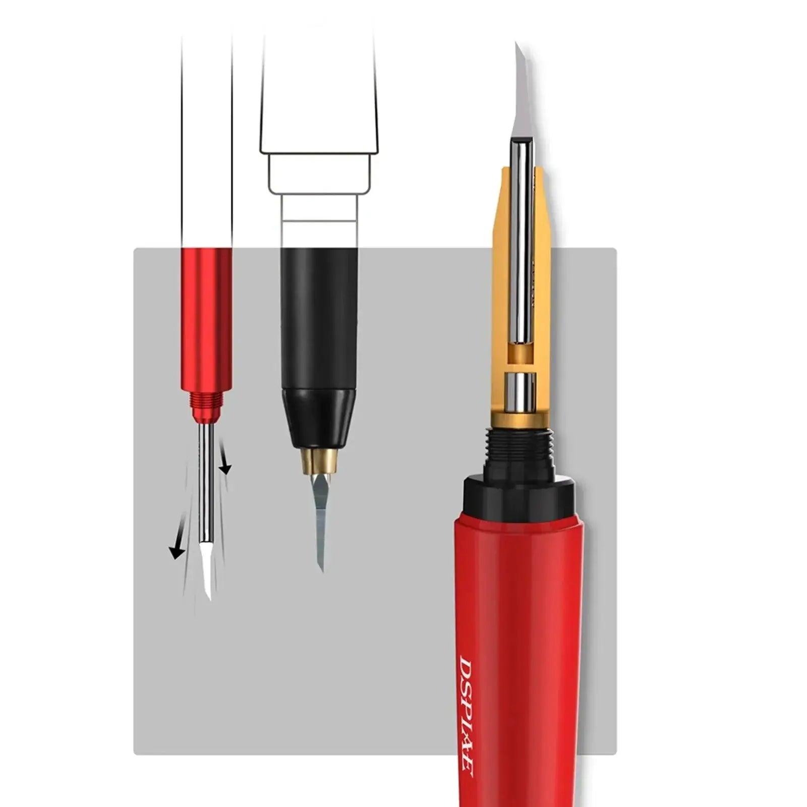 DSPIAE Dawning Push Broach Holder Diy Tools Knife Kit