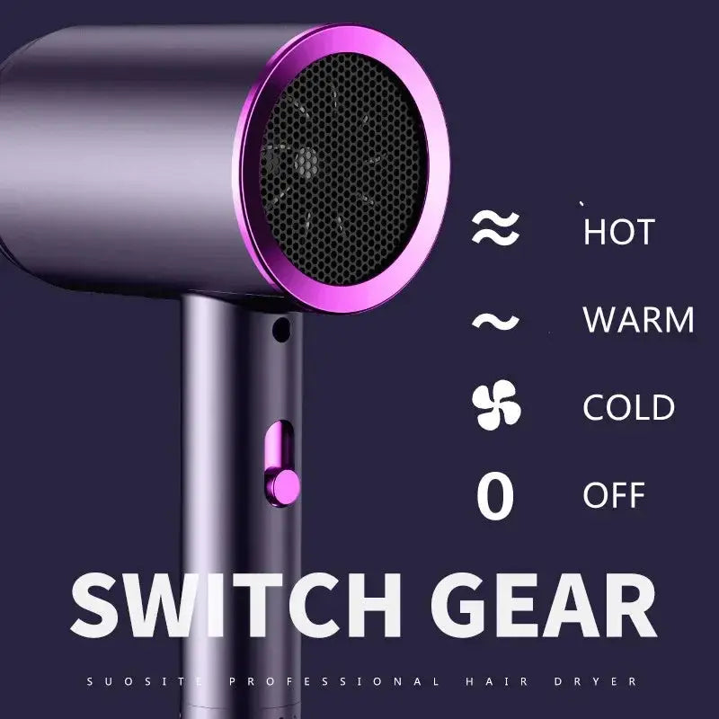 Constant Temperature Hair Dryer Blue Light Negative Ion