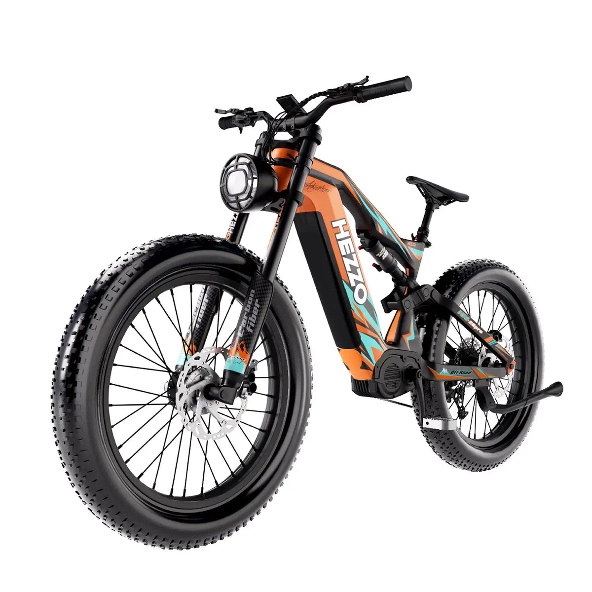 Hezzo Carbon Fat Tire Ebike — product view 1