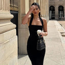 Flattering Halter Maxi Dress for Prom