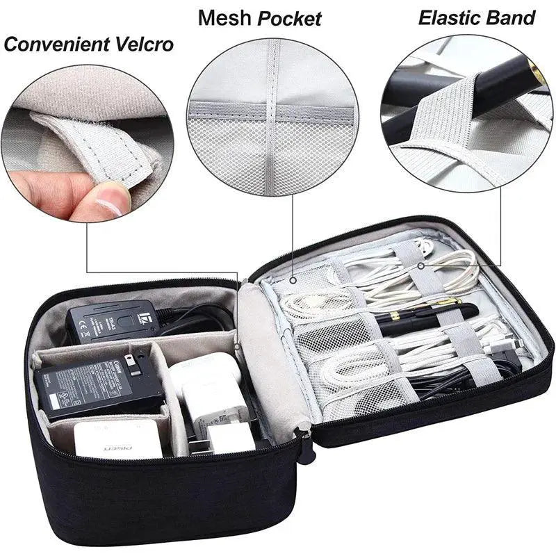 Digital Storage Bag Waterproof Organizer for Electronics