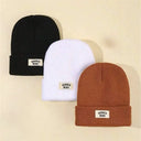 4Pcs Warm Knitted Kids Beanies