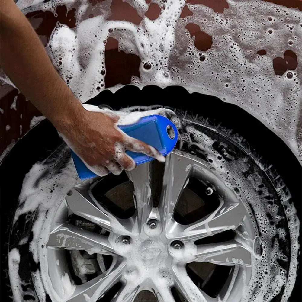Tire Waxing Polishing Kit Wheel Detailing Microfiber Pads