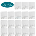 Effortless Bathroom & Kitchen Organization with Transparent Wall Hooks