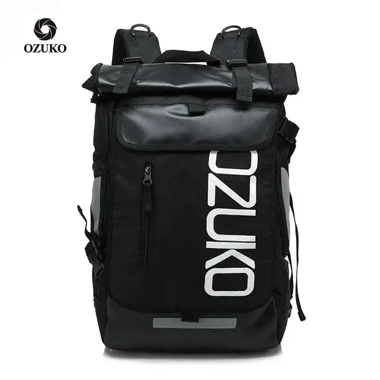 OZUKO Backpack Men 15.6 inch Laptop Water Repellent Schoolbag for Teenager Casual Student Backpacks Male Travel Mochila Fashion