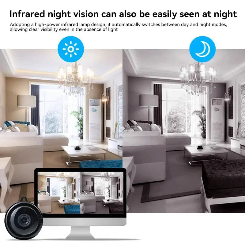 Lenovo 4K Wireless WiFi Camera Infrared Night Vision Mini Camera Outdoor Smart Detection Home Security Remote Monitoring Camera