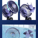 Rechargeable Handheld Fan - LED Digital Display