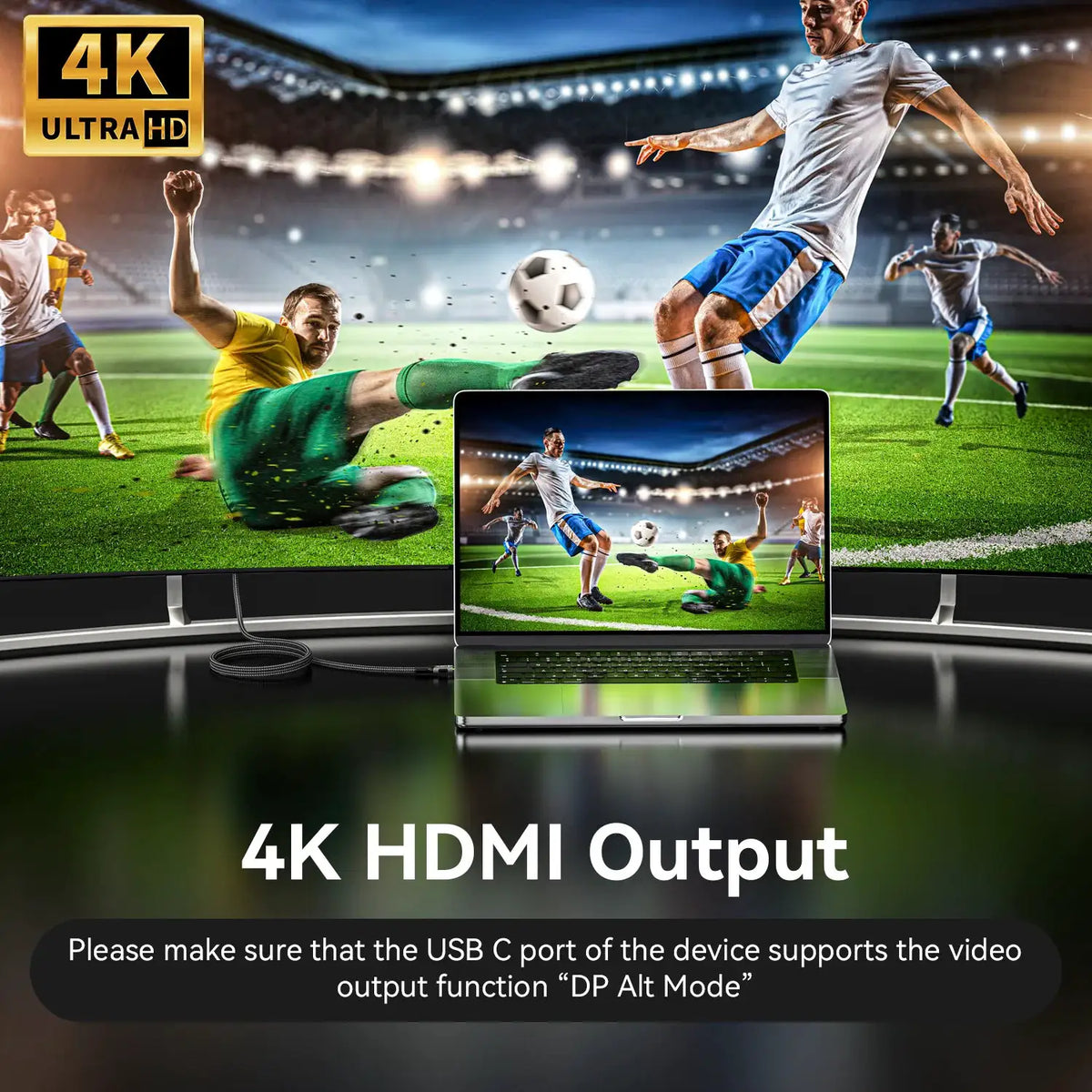 Type C HDMI Cable Connects 4K Displays — product view 6