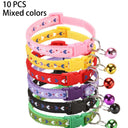 Colorful Bell Collar for Cat and Puppy with Adjustable Necklace