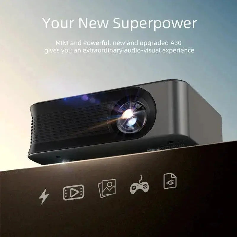 AUN A30 Upgraded Portable Projector 1080P HD Cinema