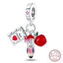 Red Series Charm Beads Sterling