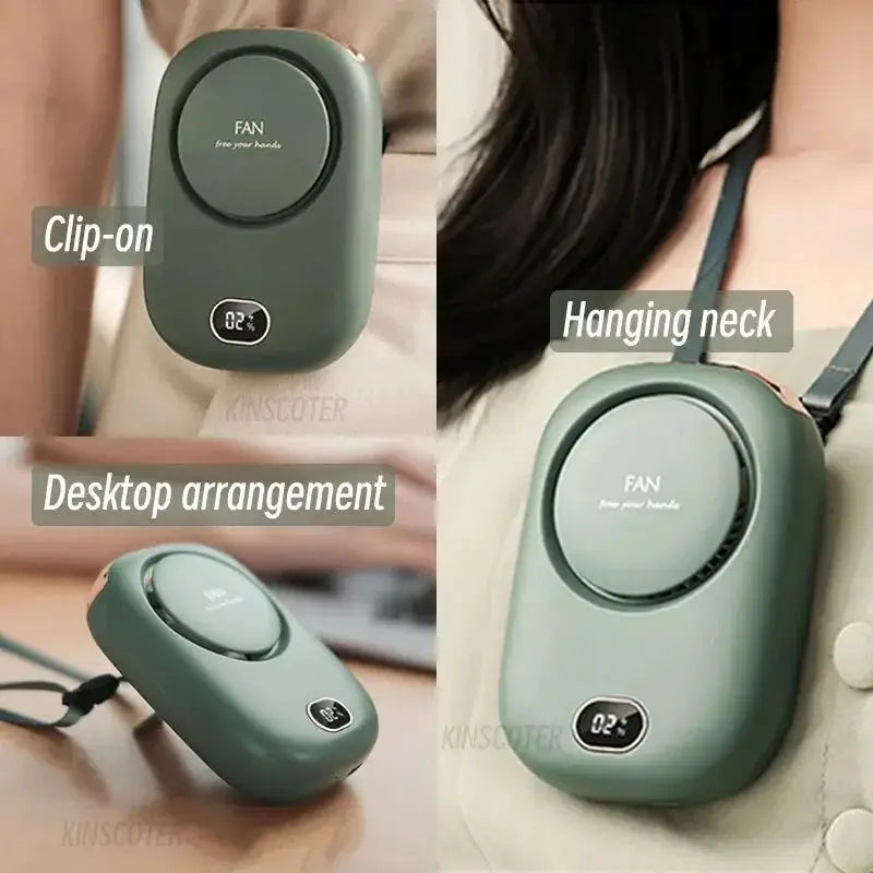 Bladeless USB Neck And Waist Fan Portable Cooling Fans - OurLum.com