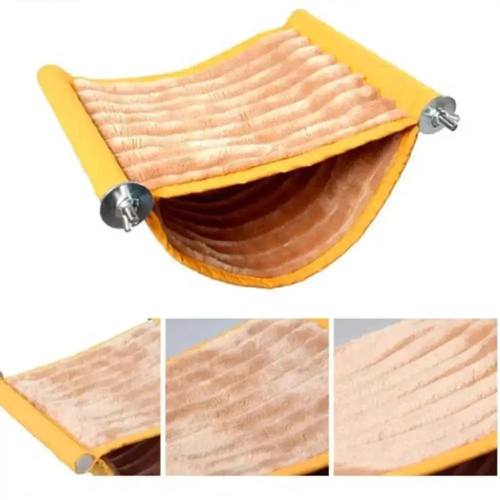 Pet Hammock Nest Bed For Parrots And Hamsters Cozy Washable