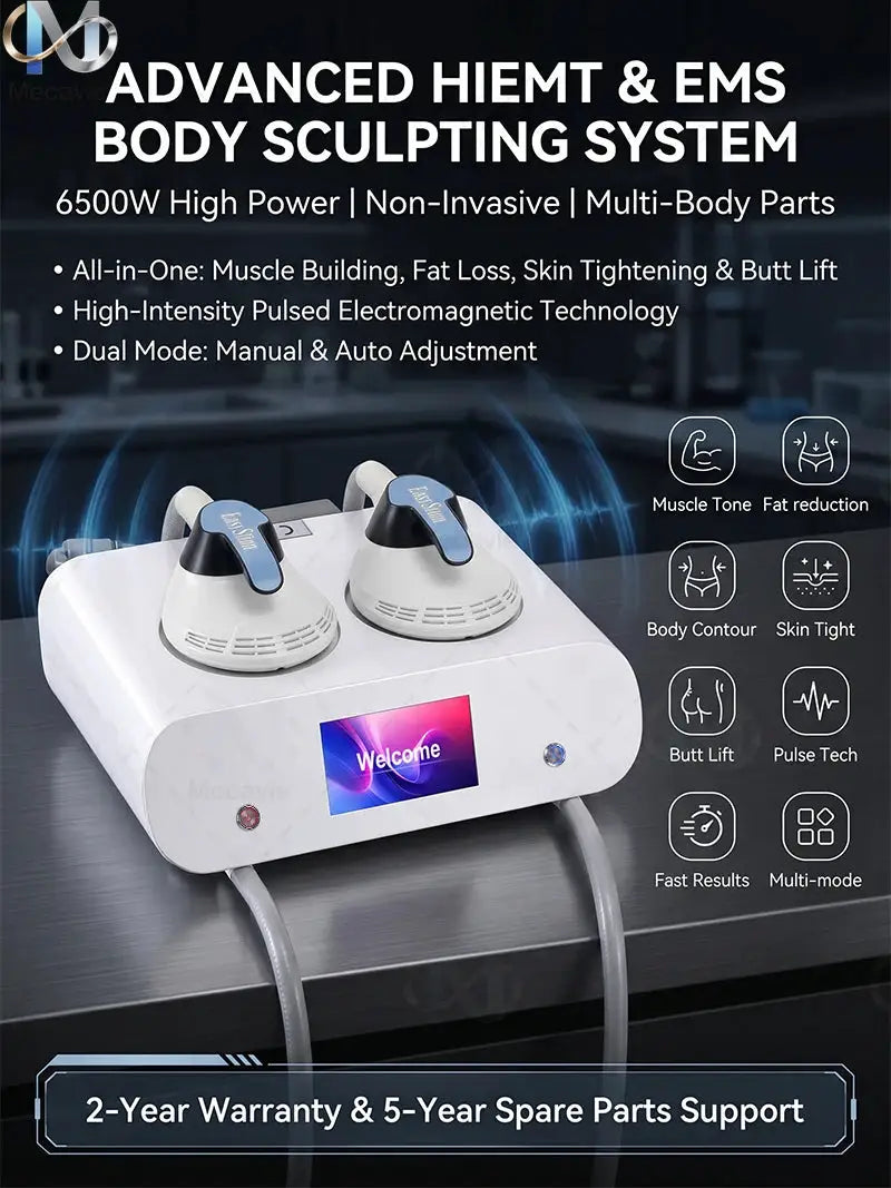EMSNova NEO 2026 Portable 2‑Handles EMS Muscle Stimulator Fat Burning Weight Loss Body Sculpt Slim Shaping Salon Device for Body