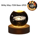 3D USB Moon Lamp: Galaxy Crystal Ball Night Light Decor