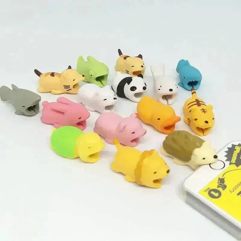 Cute Animal Cable Protector Set Charger Organizers
