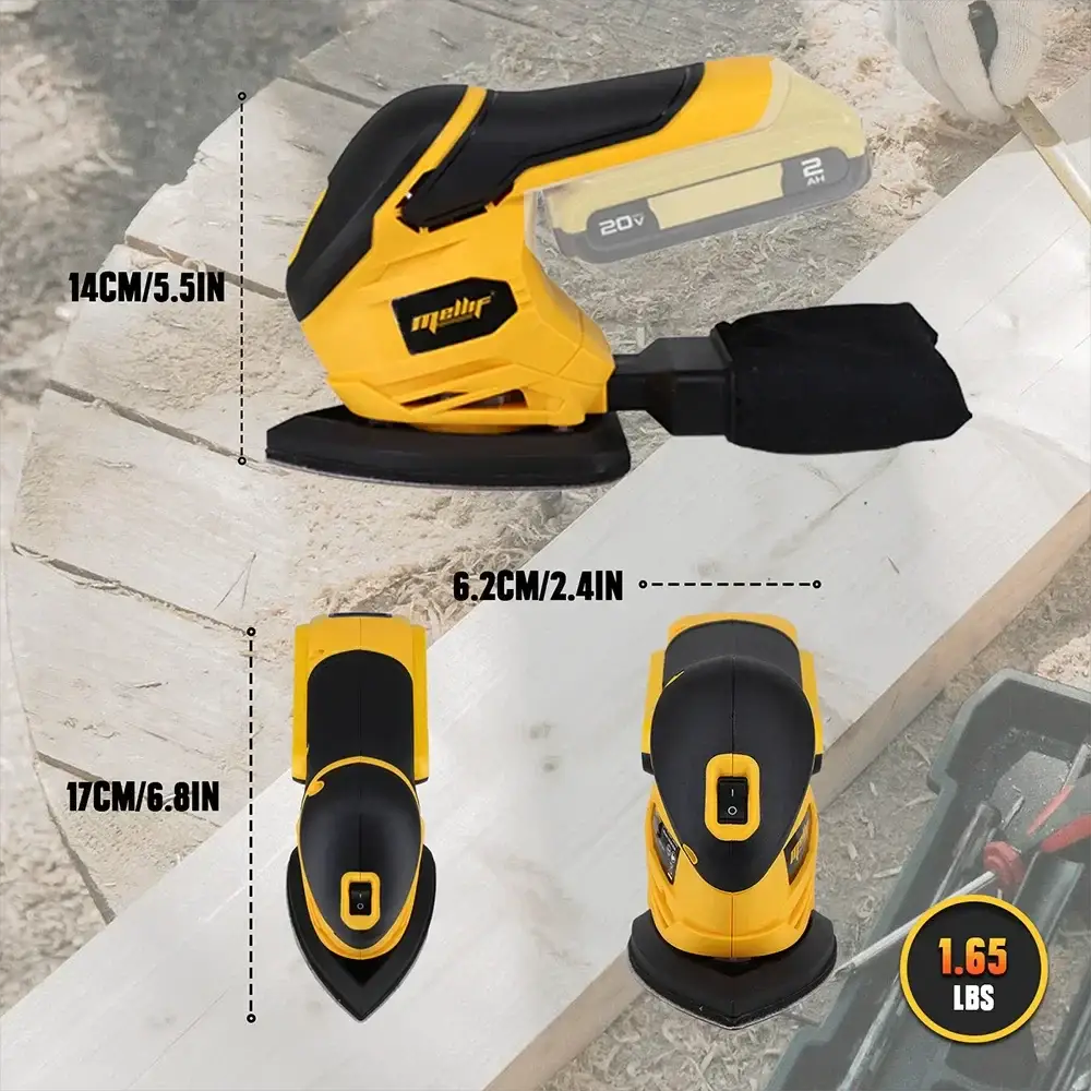 Compact Cordless Detail Sander for 18V 20V Max Tools
