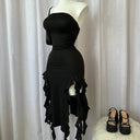 Women Night Out Backless Floral Dress