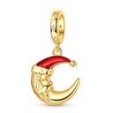 Sparkling Gold Plated Camera Charm