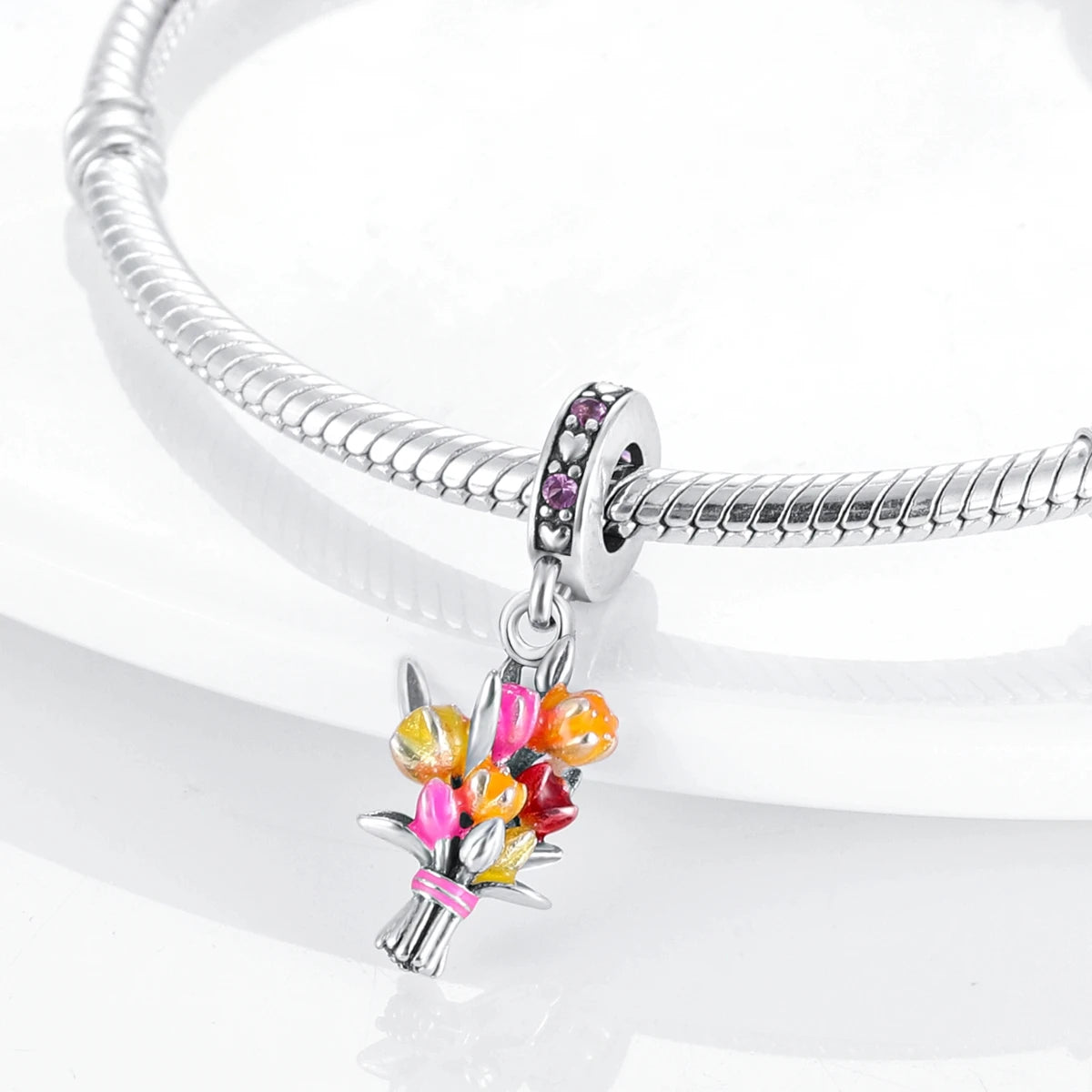 Silver Plated Butterfly Ladybug Cactus