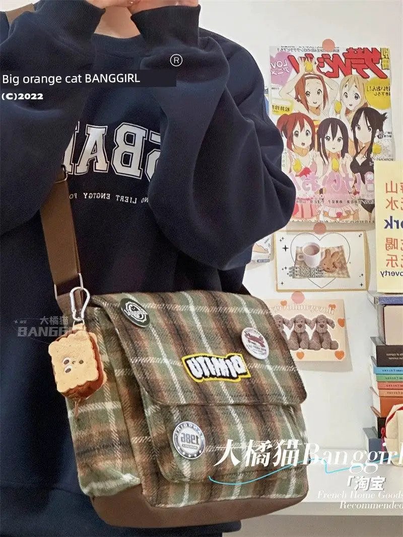 Middle Aged Shoulder Bag Japanese South Korean Fashion Style