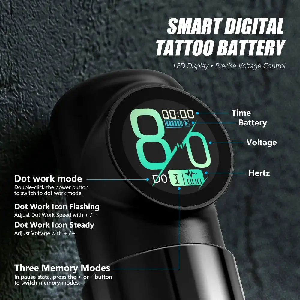 XNET F170 Wireless Tattoo Machine Direct-Drive 3.5mm Stroke Tattoo Pen 1900mah Battery Capacity Lightweight For Tattoo Artists
