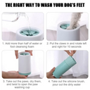 Automatic Pet Foot Washer Cup Silicone Foot Cleaner