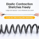 Portable Anti Theft Cable Lock For Helmets And Bikes